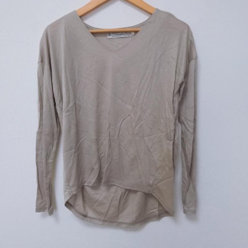 マルキスデブラン Marquise de blanc カットソー 長袖 38 無地 灰 / グレー / レディース USED 古着 中古 10017445