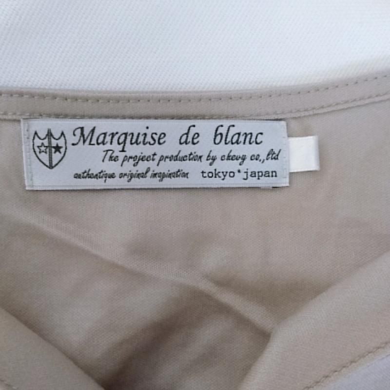 マルキスデブラン Marquise de blanc カットソー 長袖 38 無地 灰 / グレー / レディース USED 古着 中古 10017445