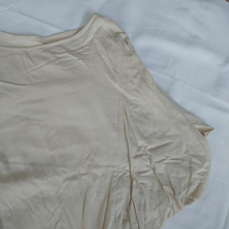 アナナス anana カットソー 半袖 38 無地 ベージュ / ベージュ / レディース USED 古着 中古 10017457