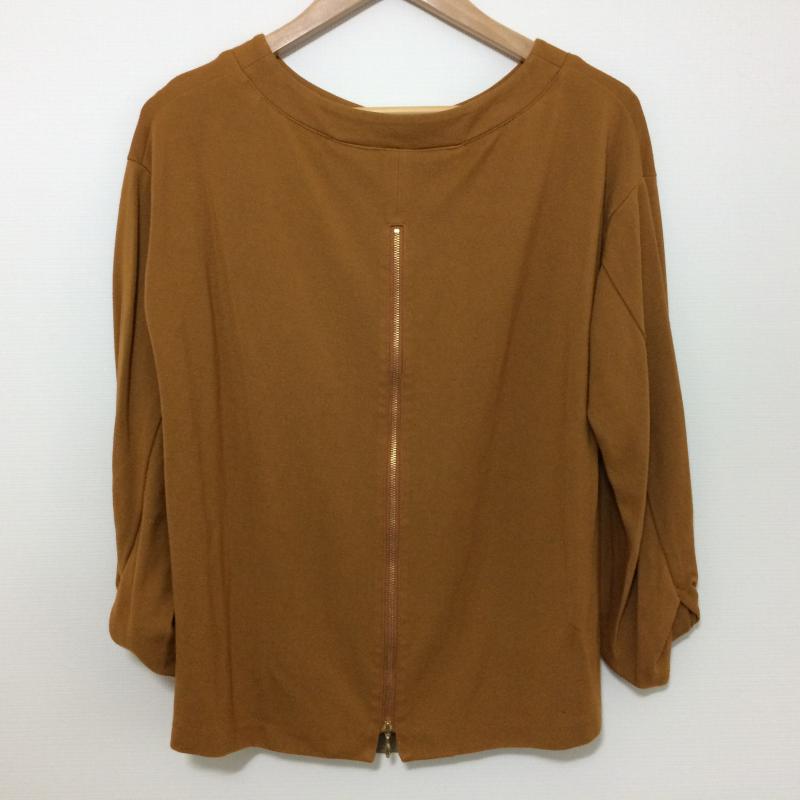 エンネア Ennea カットソー 七分袖 無地 茶 / ブラウン / レディース USED 古着 中古 10017470