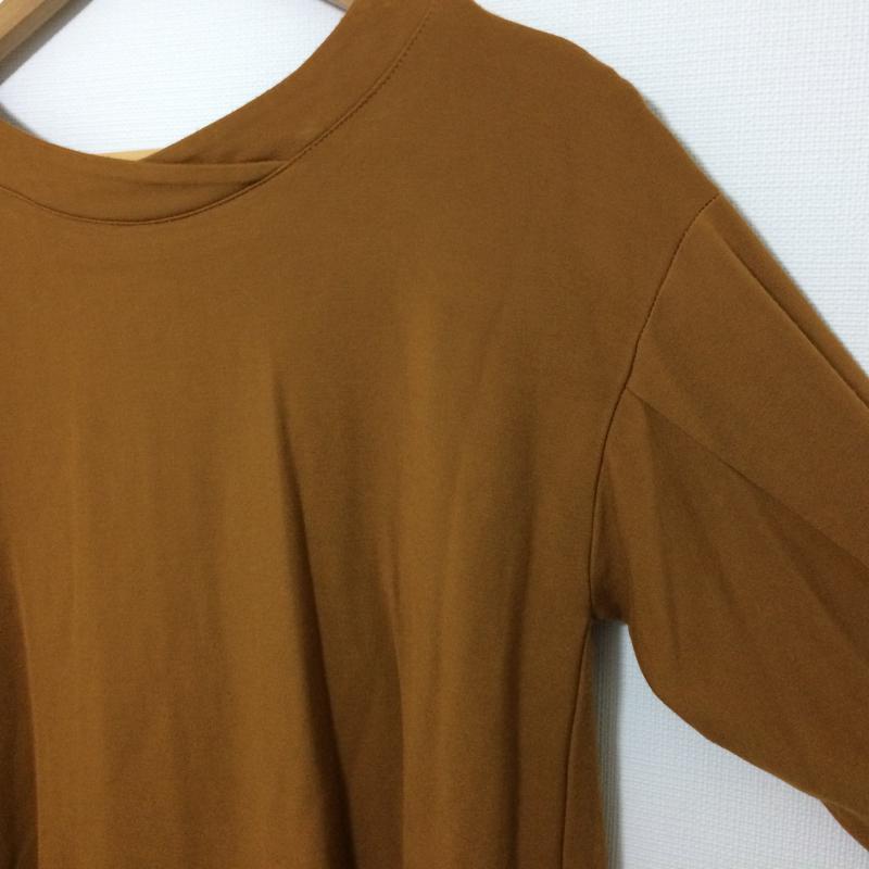 エンネア Ennea カットソー 七分袖 無地 茶 / ブラウン / レディース USED 古着 中古 10017470