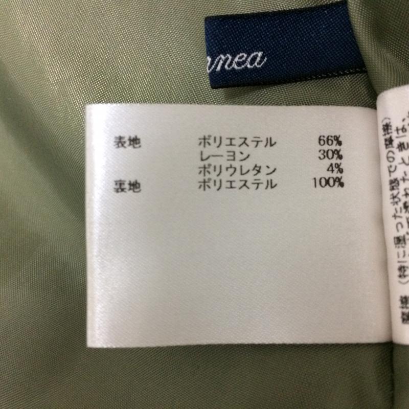 エンネア Ennea スカート ひざ丈スカート 38 無地 カーキ / カーキ / レディース USED 古着 中古 10017486