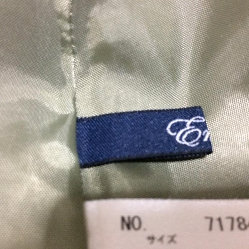 エンネア Ennea スカート ひざ丈スカート 38 無地 カーキ / カーキ / レディース USED 古着 中古 10017486