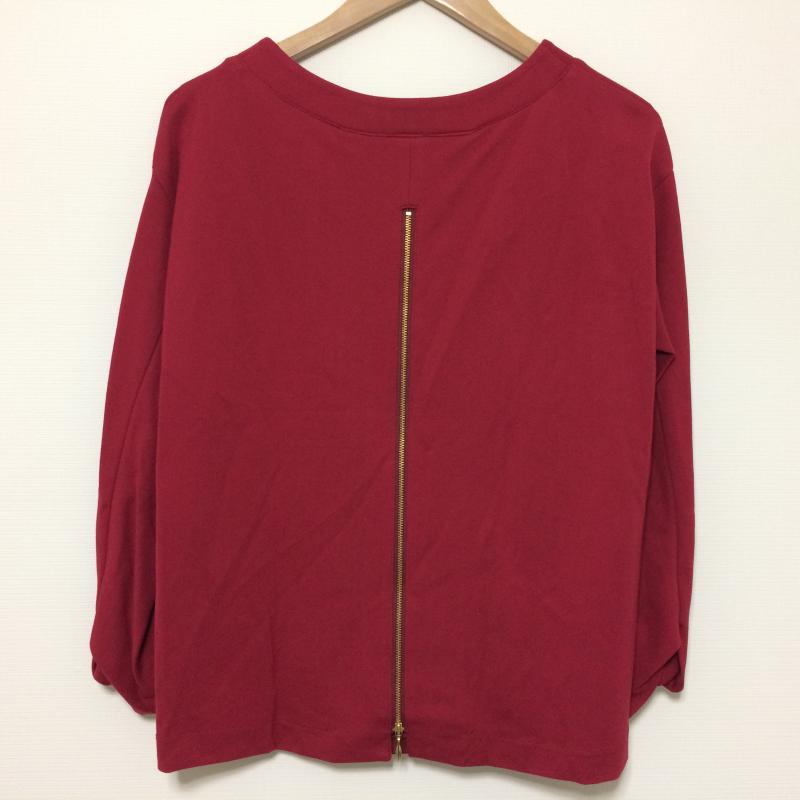 エンネア Ennea カットソー 七分袖 38 無地 えんじ / ワインレッド / レディース USED 古着 中古 10017492