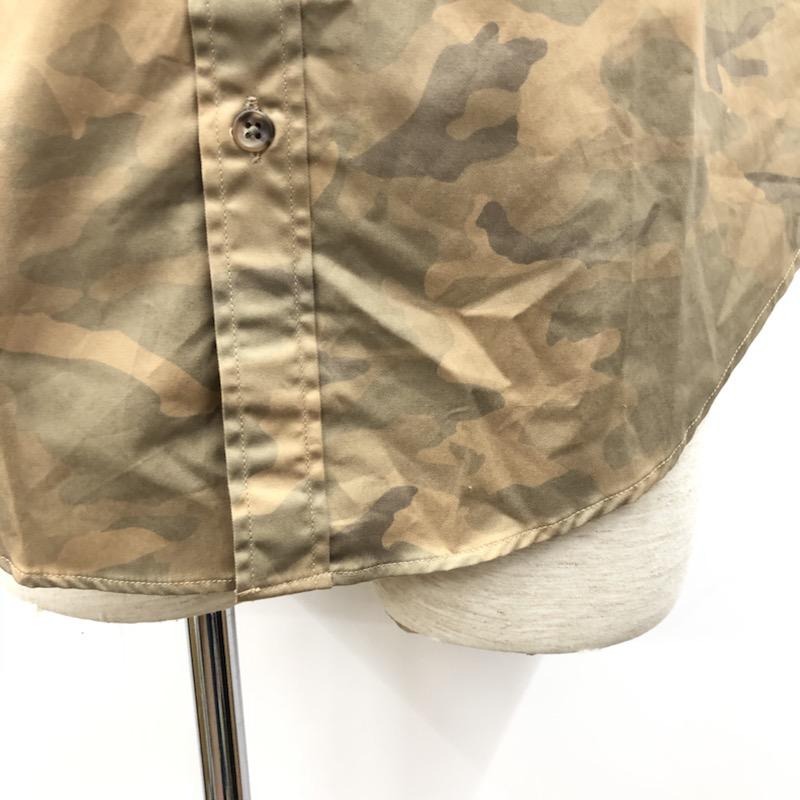 アイテムズ アーバンリサーチ ITEMS URBAN RESEARCH シャツ、ブラウス 七分袖 カモフラ タグ付 バックプリント 38 総柄 X カモフラージュ柄・迷彩 メンズ USED 古着 中古 10017542