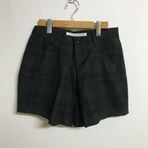 スナオクワハラ SUNAOKUWAHARA パンツ ショートパンツ M チェック 緑 / グリーン / レディース USED 古着 中古 10017905