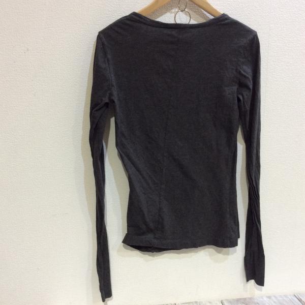 ディーゼル DIESEL Tシャツ ロンT カットソー XS 無地 灰 / グレー / レディース USED 古着 中古 10018406