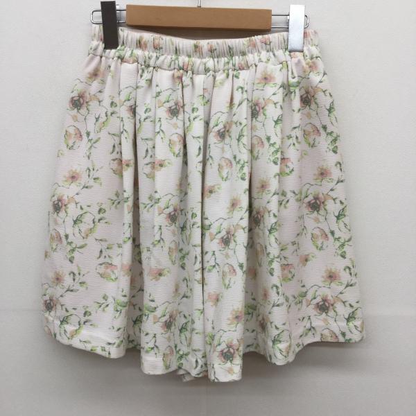 アースミュージックアンドエコロジー earth music&ecology パンツ ハーフパンツ FREE 花柄 レディース USED 古着 中古 10018802