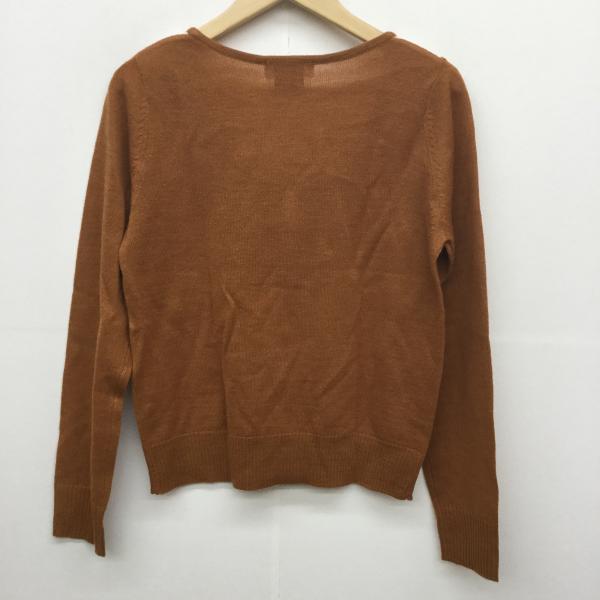 ローリーズファーム LOWRYS FARM カーディガン カーディガン L 茶 / ブラウン / X 白 / ホワイト / レディース USED 古着 中古 10018812