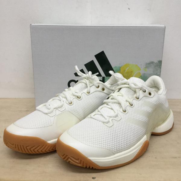 アディダス adidas スニーカー Barricade 2017 Minimalism 27.5cm 無地 白 / ホワイト / メンズ USED 古着 中古 10018852