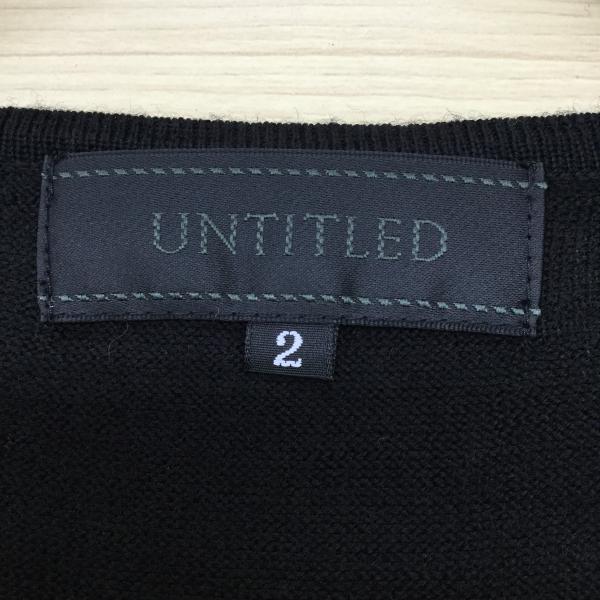 アンタイトル UNTITLED ワンピース ワンピース 2 無地 黒 / ブラック / レディース USED 古着 中古 10018929