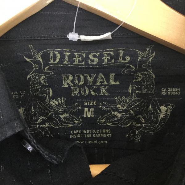 ディーゼル DIESEL シャツ、ブラウス シャツ M 黒 / ブラック / メンズ USED 古着 中古 10019116