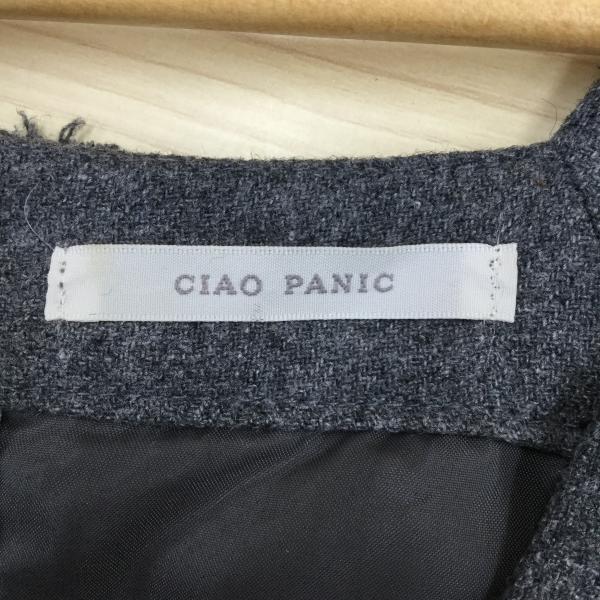 チャオパニック CIAOPANIC ワンピース ワンピース FREE 無地 灰 / グレー / レディース USED 古着 中古 10019193