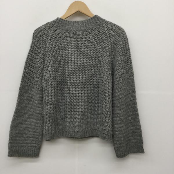 ローリーズファーム LOWRYS FARM ニット、セーター ニット M 無地 灰 / グレー / レディース USED 古着 中古 10019779