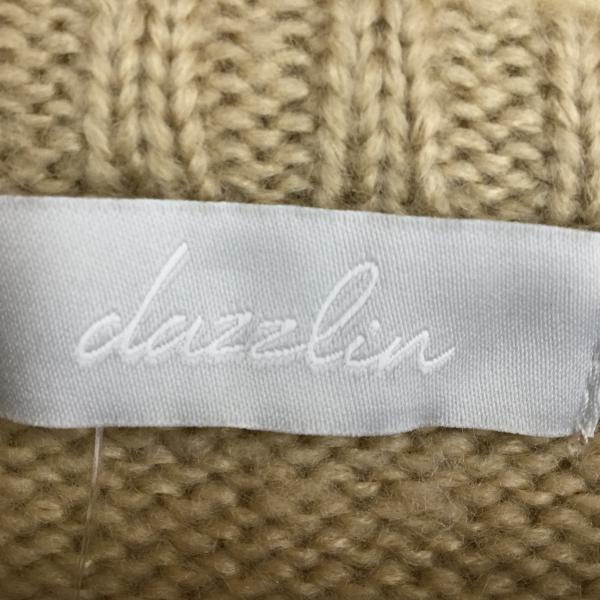 ダズリン dazzlin ニット、セーター ニット FREE 無地 ベージュ / ベージュ / レディース USED 古着 中古 10019793