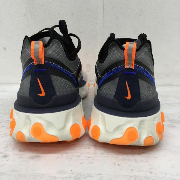 ナイキ NIKE スニーカー NIKE REACT ELEMENT 87 AQ1090-004 27.5cm 黒 / ブラック / X 青 / ブルー / メンズ USED 古着 中古 10019902