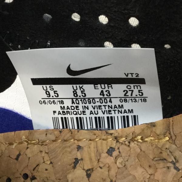 ナイキ NIKE スニーカー NIKE REACT ELEMENT 87 AQ1090-004 27.5cm 黒 / ブラック / X 青 / ブルー / メンズ USED 古着 中古 10019902