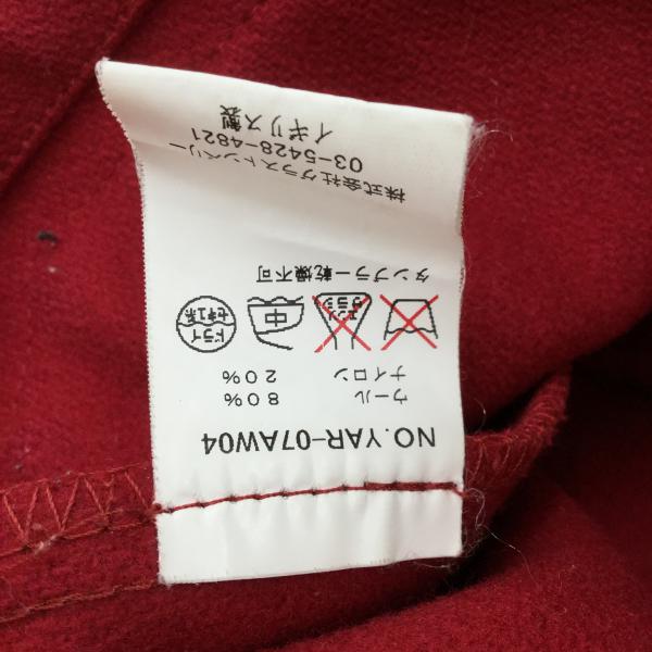 ヤーモ Yarmo コート ジャケット 38 無地 赤 / レッド / メンズ USED 古着 中古 10020019