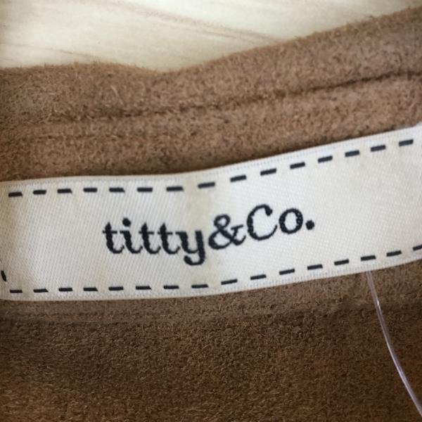 ティティーアンドコー titty&Co. シャツ、ブラウス 長袖シャツ FREE 無地 茶 / ブラウン / レディース USED 古着 中古 10020041