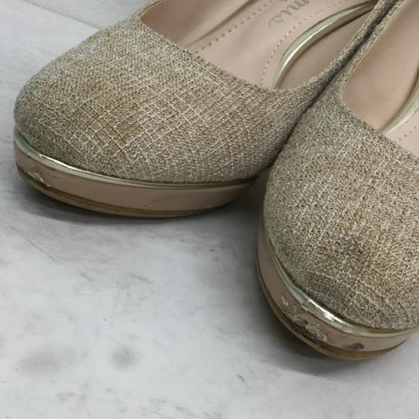 ダイアナ DIANA シューズ シューズ 説明文参照 無地 ベージュ / ベージュ / レディース USED 古着 中古 10020095