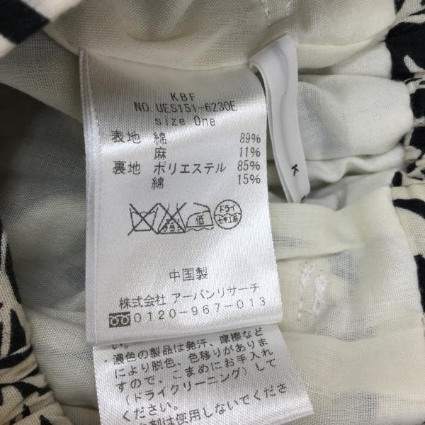 ケービーエフ KBF パンツ パンツ ONE 白 / ホワイト / X 黒 / ブラック / レディース USED 古着 中古 10020301