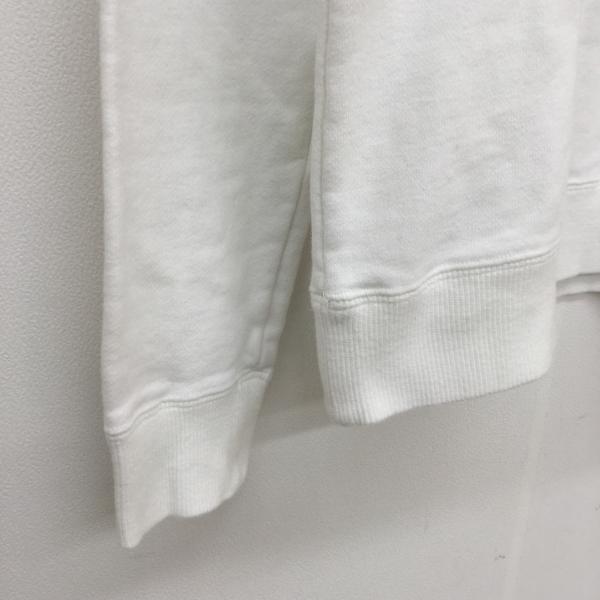 ボンジュールボンソワール bonjour bonsoir トレーナー スウェット S 白 / ホワイト / X 青 / ブルー / メンズ USED 古着 中古 10020385