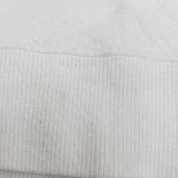 ボンジュールボンソワール bonjour bonsoir トレーナー スウェット S 白 / ホワイト / X 青 / ブルー / メンズ USED 古着 中古 10020385