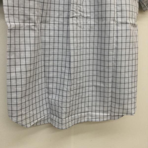 エーグル AIGLE シャツ、ブラウス 半袖シャツ XS チェック 水色 / ライトブルー / X 白 / ホワイト / X 紺 / ネイビー / メンズ USED 古着 中古 10020491