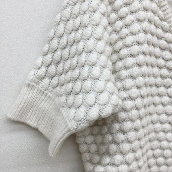 メゾンドリーファー MAISON DE REEFUR ニット、セーター 半袖Vネックニット 38 白 / ホワイト / レディース USED 古着 中古 10020611