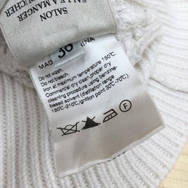 メゾンドリーファー MAISON DE REEFUR ニット、セーター 半袖Vネックニット 38 白 / ホワイト / レディース USED 古着 中古 10020611