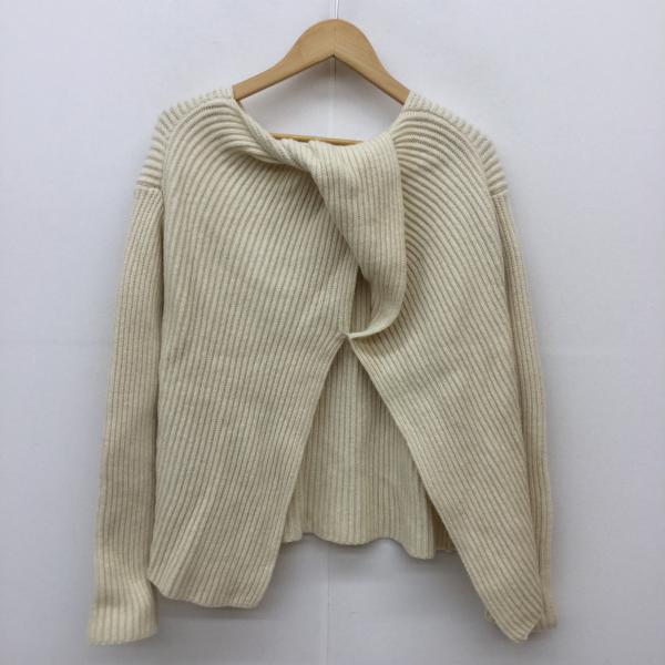 ミラオーウェン Mila Owen ニット、セーター 長袖ニット FREE 無地 白 / ホワイト / レディース USED 古着 中古 10020615