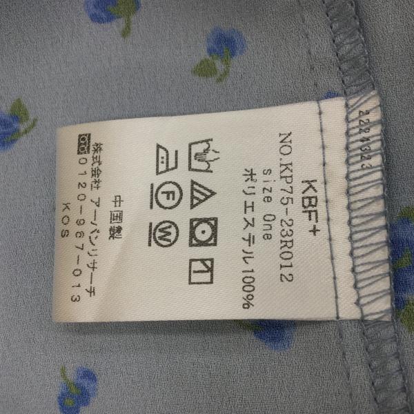 ケービーエフプラス KBF+ カットソー  半袖カットソー ONE SIZE 花柄 水色 / ライトブルー /  レディース USED 古着 中古 10020739
