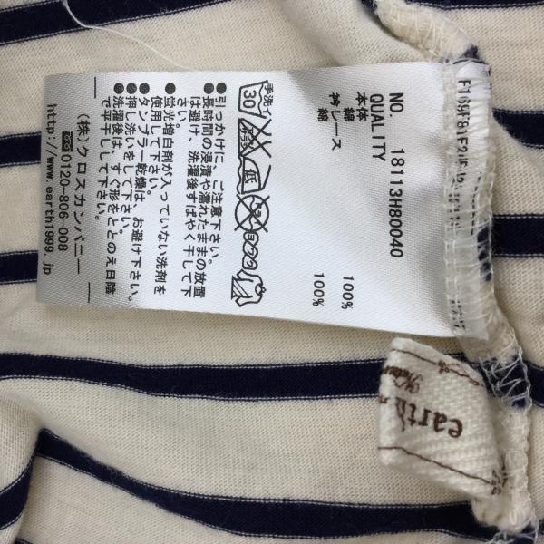 アースミュージックアンドエコロジー earth music&ecology ワンピース ワンピース ボーダー柄 ベージュ / ベージュ / X 紺 / ネイビー / レディース USED 古着 中古 10020810