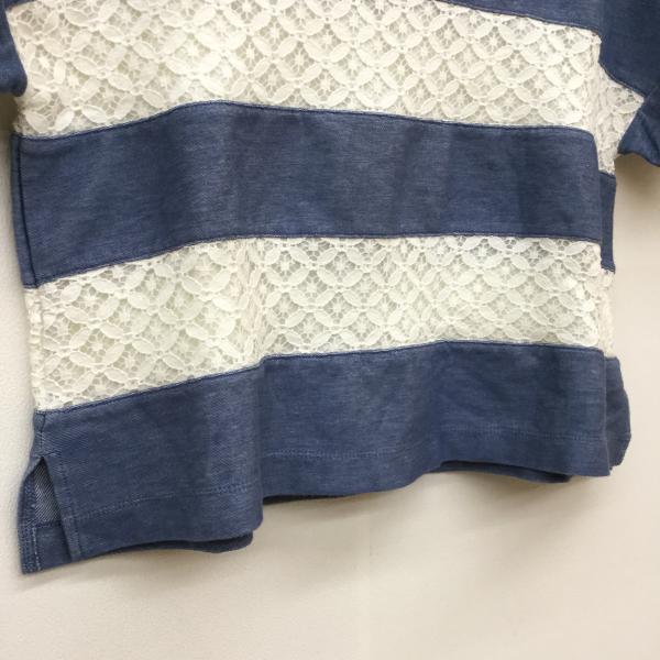 グリーンレーベルリラクシング green label relaxing カットソー 半袖カットソー 水色 / ライトブルー / X 白 / ホワイト / レディース USED 古着 中古 10020813