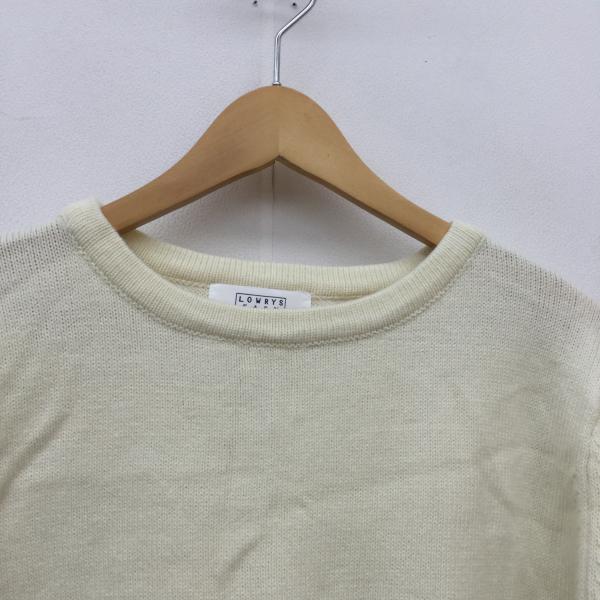 ローリーズファーム LOWRYS FARM ニット、セーター 長袖ニット M 白 / ホワイト / レディース USED 古着 中古 10020962