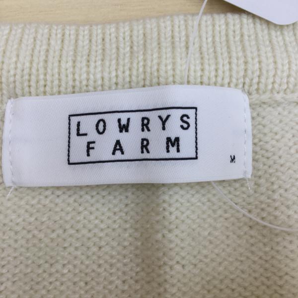 ローリーズファーム LOWRYS FARM ニット、セーター 長袖ニット M 白 / ホワイト / レディース USED 古着 中古 10020962