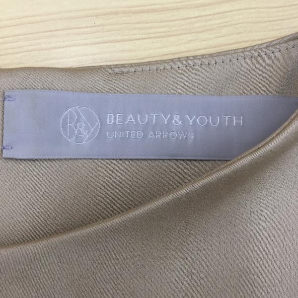 ビューティアンドユースユナイテッドアローズ BEAUTY&YOUTH UNITED ARROWS ワンピース ノースリーブワンピース S ベージュ / ベージュ / レディース USED 古着 中古 10020964