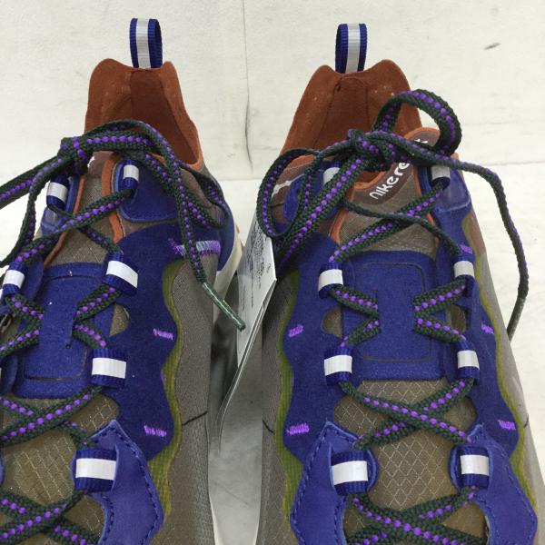 ナイキ NIKE スニーカー REACT ELEMENT 87 AQ1090-200 リアクトエレメント 27.0cm 茶 / ブラウン / X 灰 / グレー / X 青 / ブルー / X 緑 / グリーン / メンズ USED 古着 中古 10021048