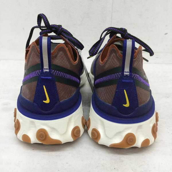 ナイキ NIKE スニーカー REACT ELEMENT 87 AQ1090-200 リアクトエレメント 27.0cm 茶 / ブラウン / X 灰 / グレー / X 青 / ブルー / X 緑 / グリーン / メンズ USED 古着 中古 10021048