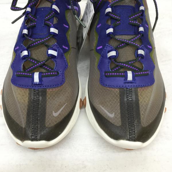 ナイキ NIKE スニーカー REACT ELEMENT 87 AQ1090-200 リアクトエレメント 27.0cm 茶 / ブラウン / X 灰 / グレー / X 青 / ブルー / X 緑 / グリーン / メンズ USED 古着 中古 10021048