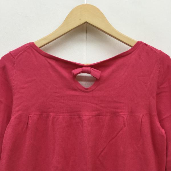 ナチュラルビューティーベーシック NATURAL BEAUTY BASIC カットソー  長袖カットソー M 桃 / ピンク /  レディース USED 古着 中古 10021195