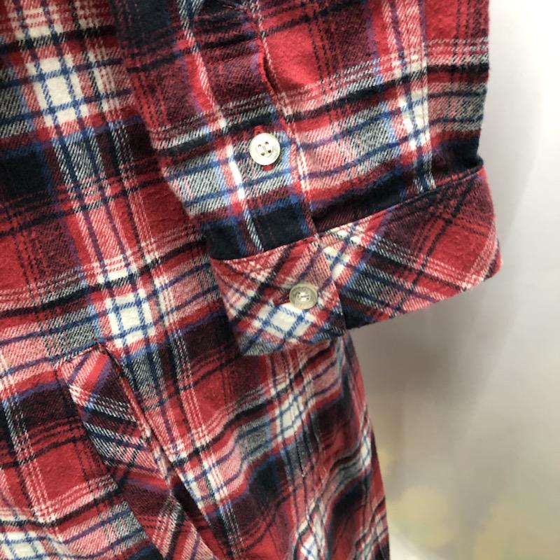 ミルクフェド MILKFED. シャツ、ブラウス シャツブラウス XS チェック 赤 / レッド / レディース USED 古着 中古 10021448