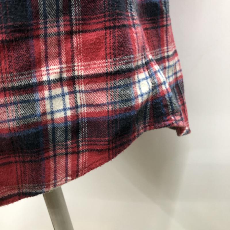 ミルクフェド MILKFED. シャツ、ブラウス シャツブラウス XS チェック 赤 / レッド / レディース USED 古着 中古 10021448