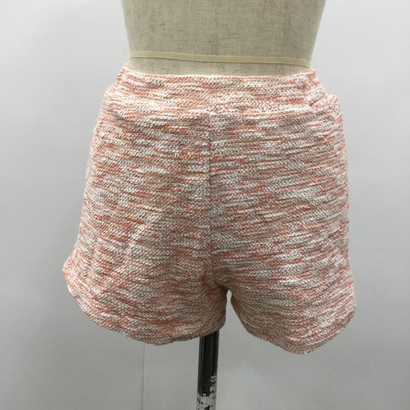 エモダ EMODA パンツ ツイードショートパンツ S 橙 / オレンジ / レディース USED 古着 中古 10021461