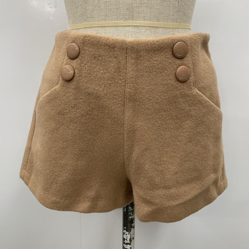 ミエル クリシュナ miel crishunant パンツ  ショートパンツ FREE 無地 キャメル / キャメル /  レディース USED 古着 中古 10021468