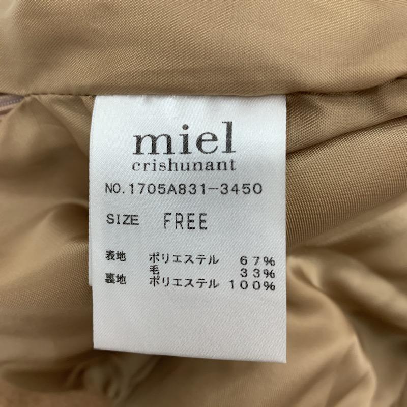ミエル クリシュナ miel crishunant パンツ  ショートパンツ FREE 無地 キャメル / キャメル /  レディース USED 古着 中古 10021468