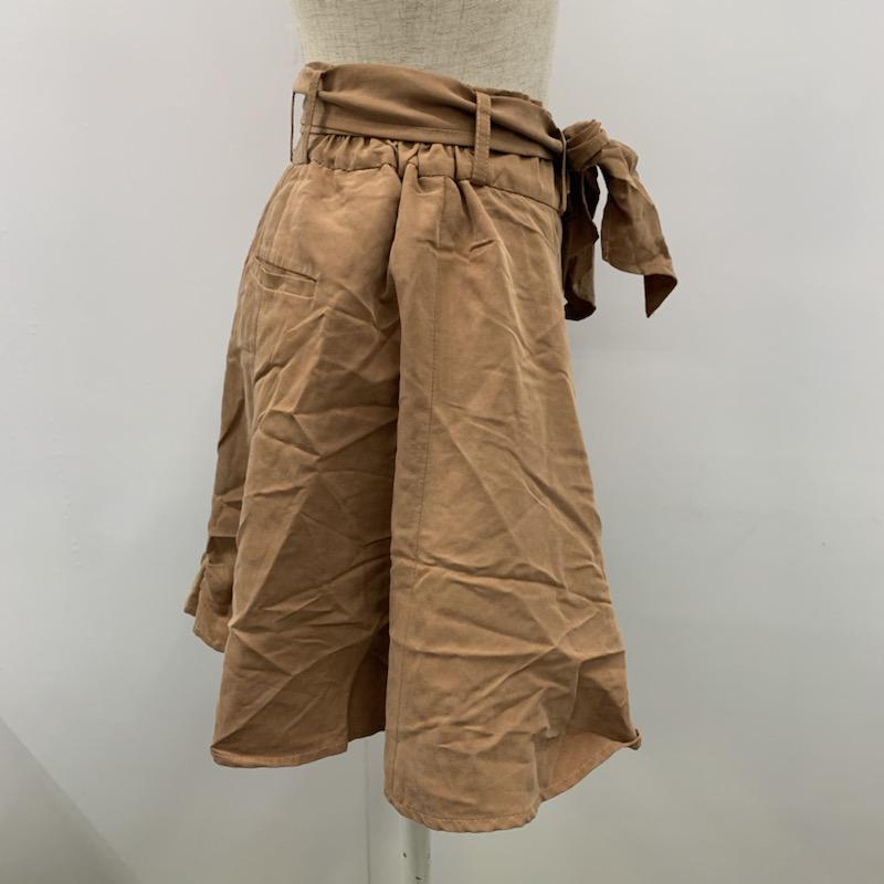 マーキュリーデュオ MERCURYDUO パンツ ショートパンツ ベルト付き 無地 FREE 無地 キャメル / キャメル / レディース USED 古着 中古 10021478