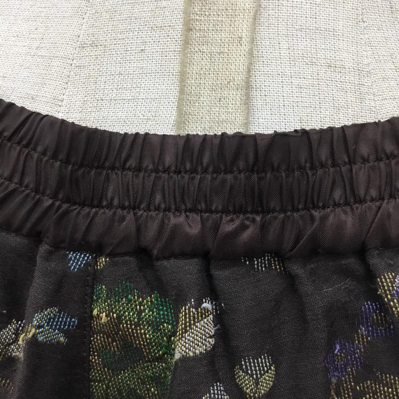 アーバンリサーチ URBAN RESEARCH パンツ ジャガードショートパンツ 花柄 茶 / ブラウン / レディース USED 古着 中古 10021512