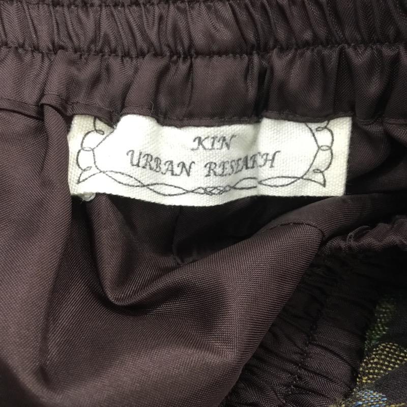 アーバンリサーチ URBAN RESEARCH パンツ ジャガードショートパンツ 花柄 茶 / ブラウン / レディース USED 古着 中古 10021512