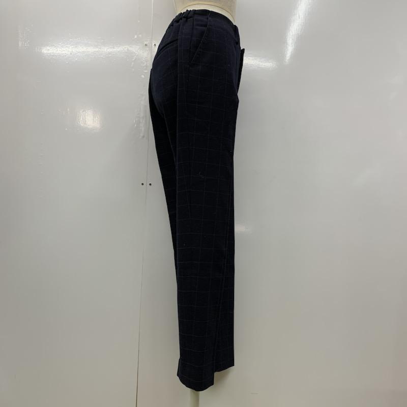 ドリッテ DRitte Boutique パンツ テーパードパンツ 38 X チェック 紺 / ネイビー / レディース USED 古着 中古 10021515